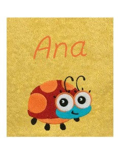 Drap de Bain Coccinelle Personnalisé 70X140