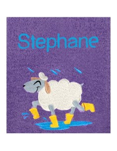Drap de Bain Mouton sous la Pluie Personnalisé