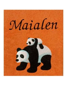 Drap de Bain Panda Personnalisé 70X140