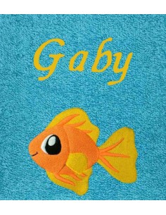 Drap de Bain Poisson rouge Personnalisé