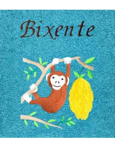 Drap de Bain Singe 2 Personnalisé