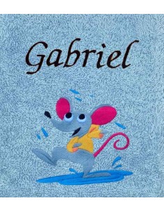 Drap de Bain Souris sous la Pluie Personnalisé