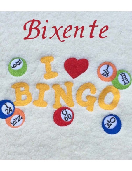 Drap de Bain Bingo Personnalisé
