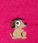 Drap de Bain Amour de Chiot Personnalisé 70X140