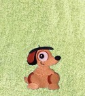Drap de Bain Amour de Chiot Personnalisé 70X140