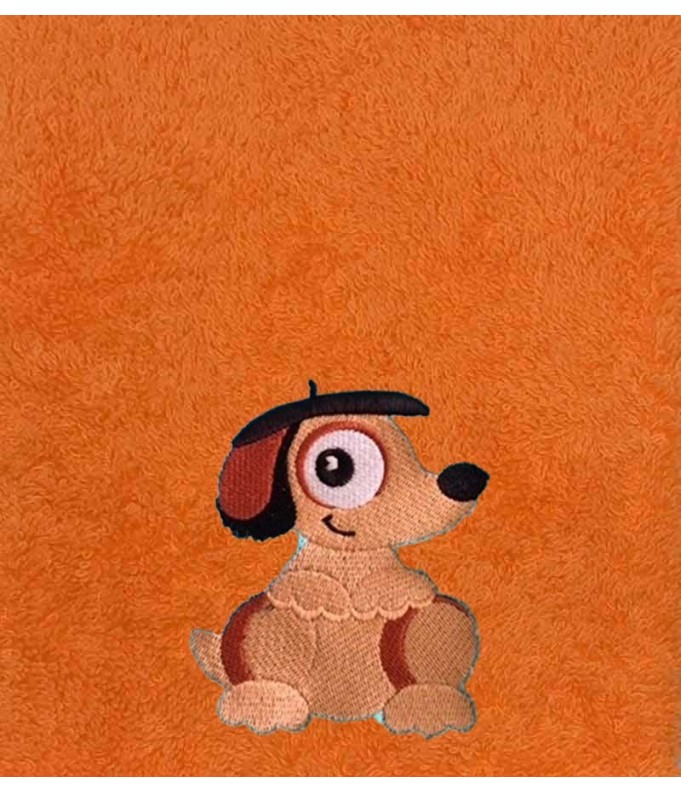 Drap de Bain Amour de Chiot Personnalisé 70X140
