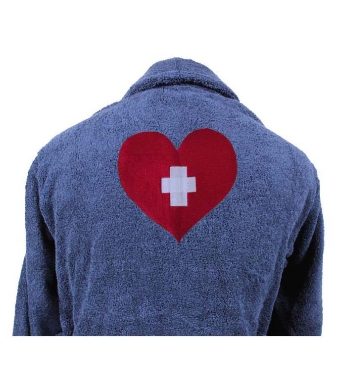 PEIGNOIR BRODÉ ADULTE PERSONNALISÉ DEVANT ET...