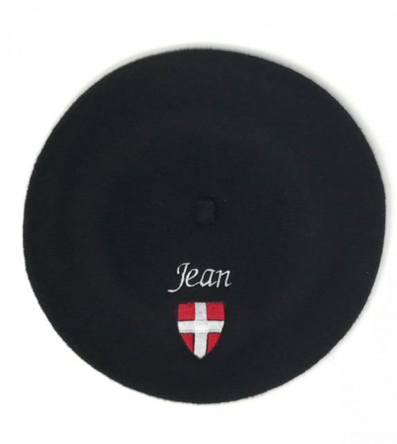 Béret savoyard noir  Fabrication française Laulhère...