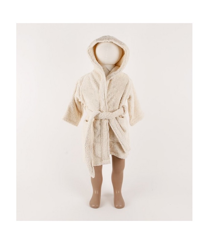 Peignoir brodé enfant personnalisé devant de 8...