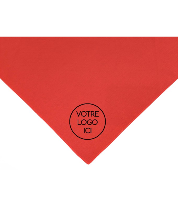 Impression numérique Logo noir sur foulard...