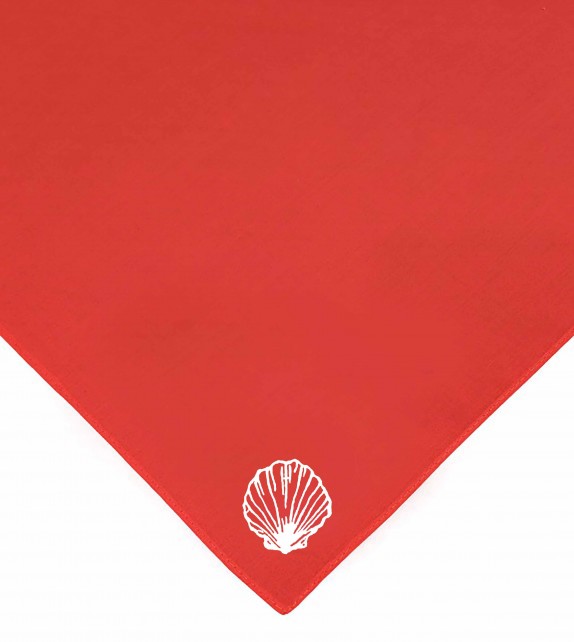 Foulard rouge coquille