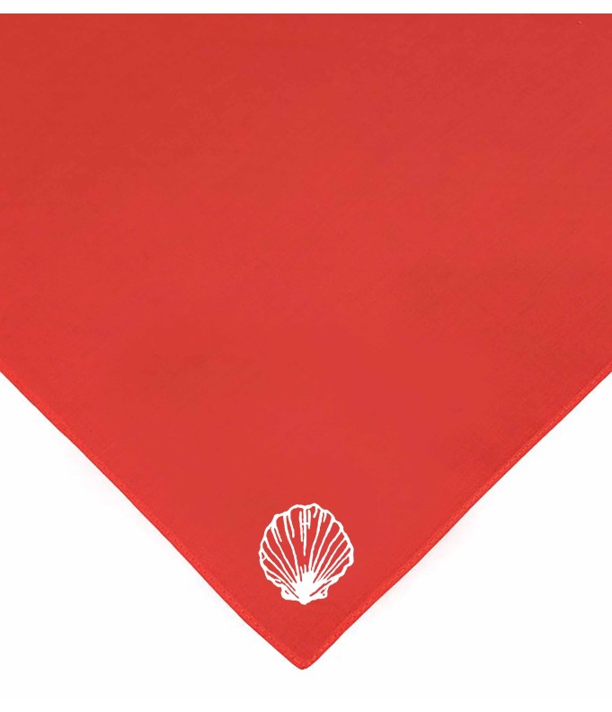 Foulard rouge coquille