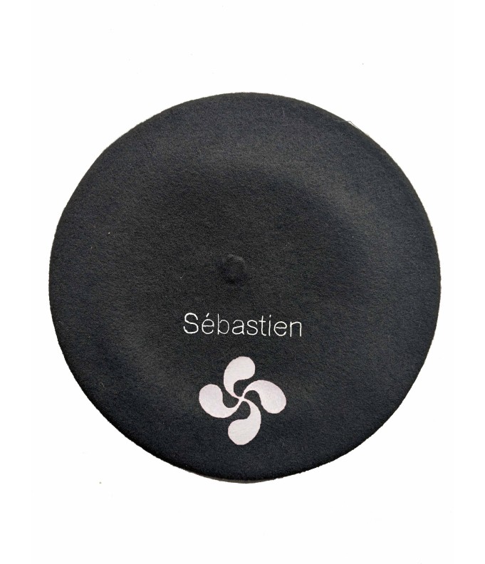 Béret personnalisé croix basque