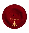 Béret croix camarguaise  personnalisé