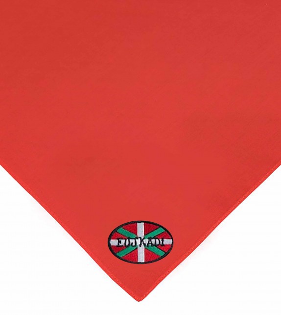 Foulard rouge Euskadi Brodé