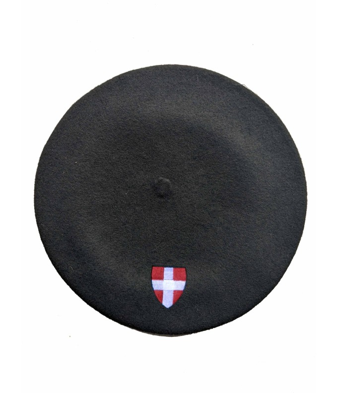 Maxi Béret savoyard noir  personnalisé O35