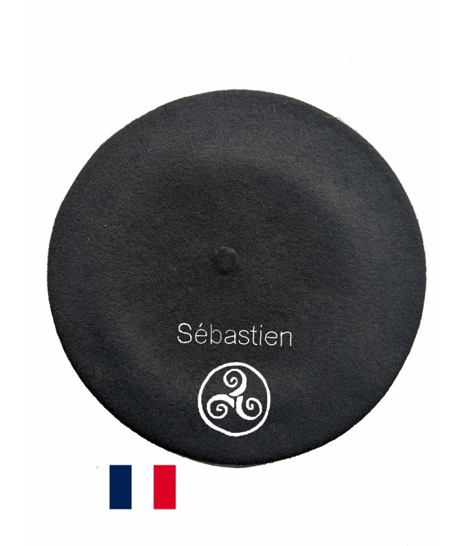 Béret breton (Triskel) fabriqué à Bayonne et...
