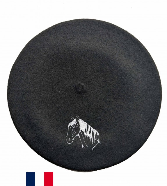 Béret cheval fabriqué à Bayonne