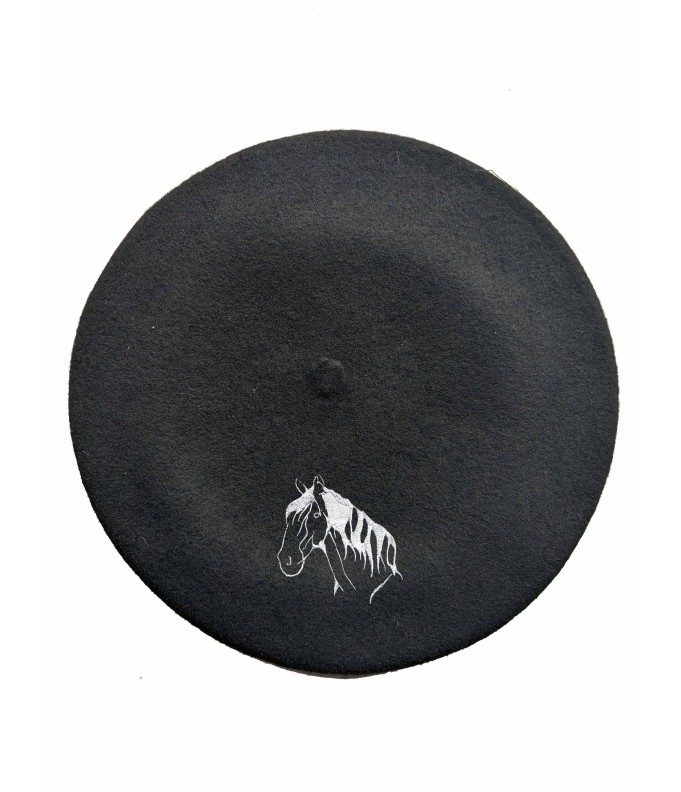 Béret cheval personnalisé