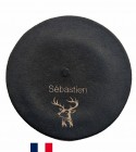 Béret Cerf 2 fabriqué à Bayonne et personnalisé à Osses