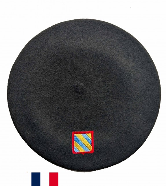 Béret Bourgogne noir fabriqué à Bayonne