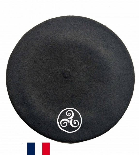 Béret Breton ( Triskel) fabriqué à Bayonne