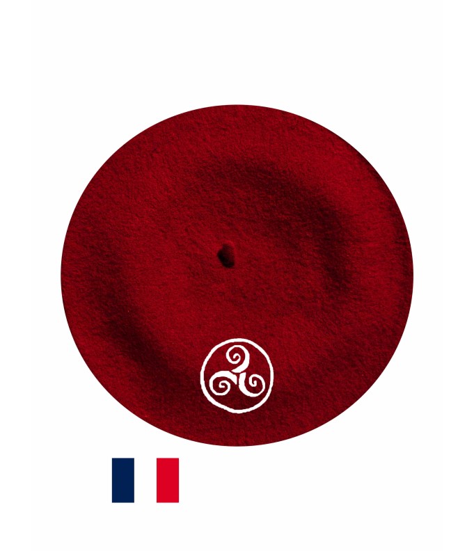Béret Breton ( Triskel) fabriqué à Bayonne