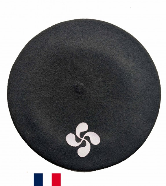 Béret Croix Basque fabriqué à Bayonne
