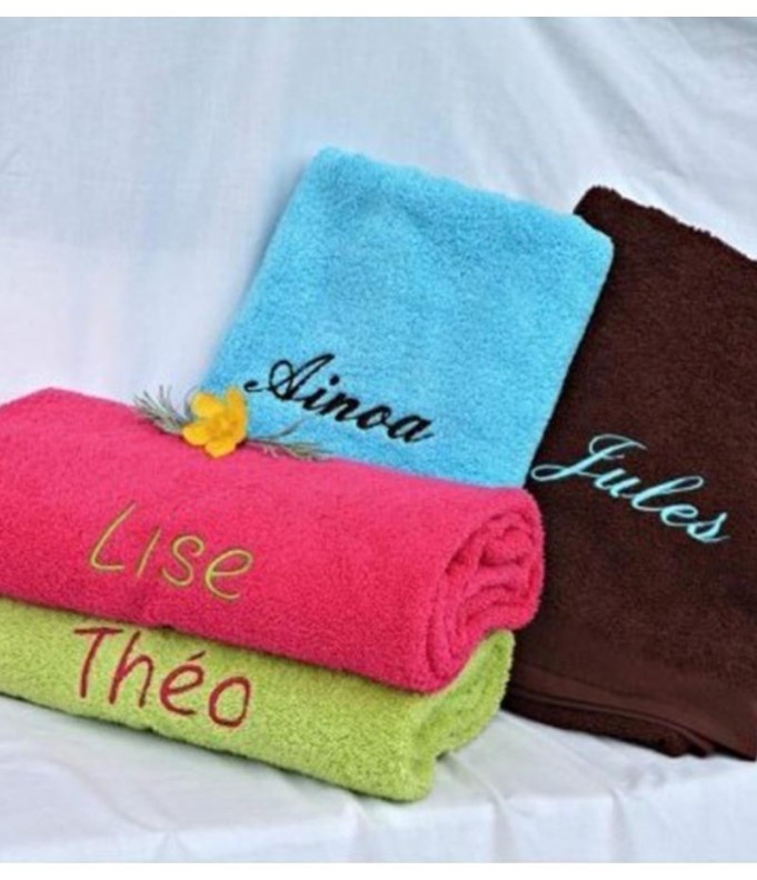 Drap de Bain Personnalisé 100 X 150 cms