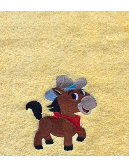 Drap de Bain Cheval Cowboy Personnalisé 70X140