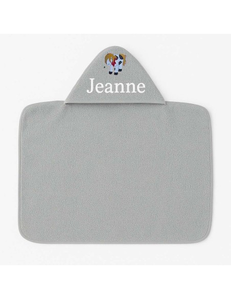 Maxi Cape de bain personnalisée avec motif cheval pottok