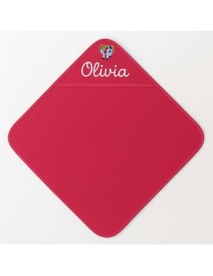Cape de bain personnalisée avec motif cheval pottok