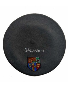 Béret zazpiak bat noir personnalisé