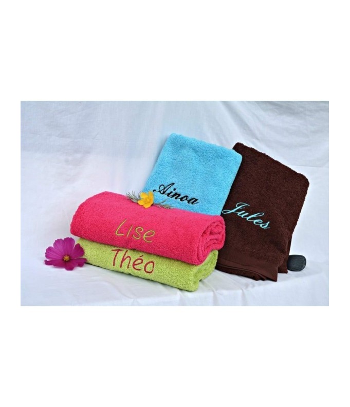 Serviette de Bain Personnalisée 50 X 100 cms