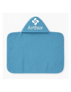 Maxi Cape de bain personnalisée avec motif croix basque