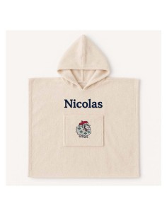 Poncho personnalisé avec motif mouton Basque