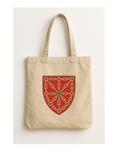 Cabas en coton motif Navarre imprimé