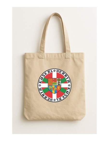 Cabas en coton motif 7 provinces imprimé