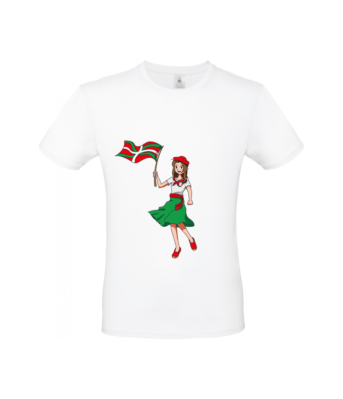 T-shirt en coton Neska Ikurriña – illustration...