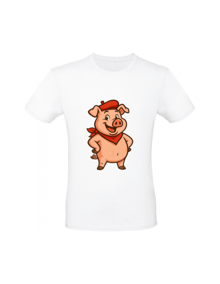 T-shirt en coton Xerria – illustration basque imprimée