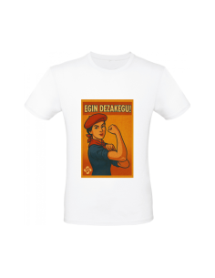 T-shirt en coton "we can do it" – illustration basque...