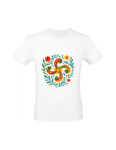 T-shirt en coton Croix Basque – illustration basque imprimée