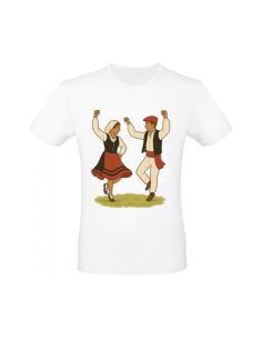 T-shirt en coton Euskal Dantzak – illustration basque...