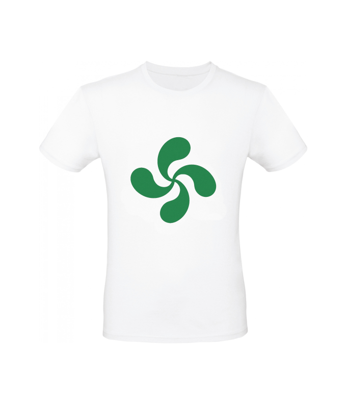 T-shirt en coton Lauburu berdea imprimé –...