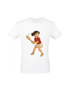 T-shirt en coton Neska Pilota – illustration basque imprimée