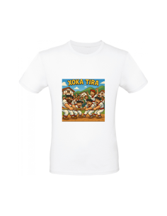 T-shirt en coton Xoka Tira – illustration basque imprimée