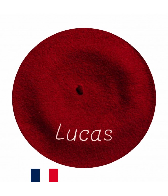 Béret Basque rouge personnalisé – fabrication à...
