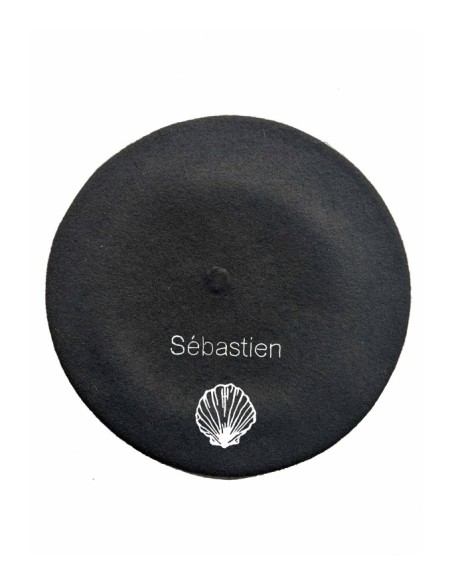 Béret coquille personnalisé brodé