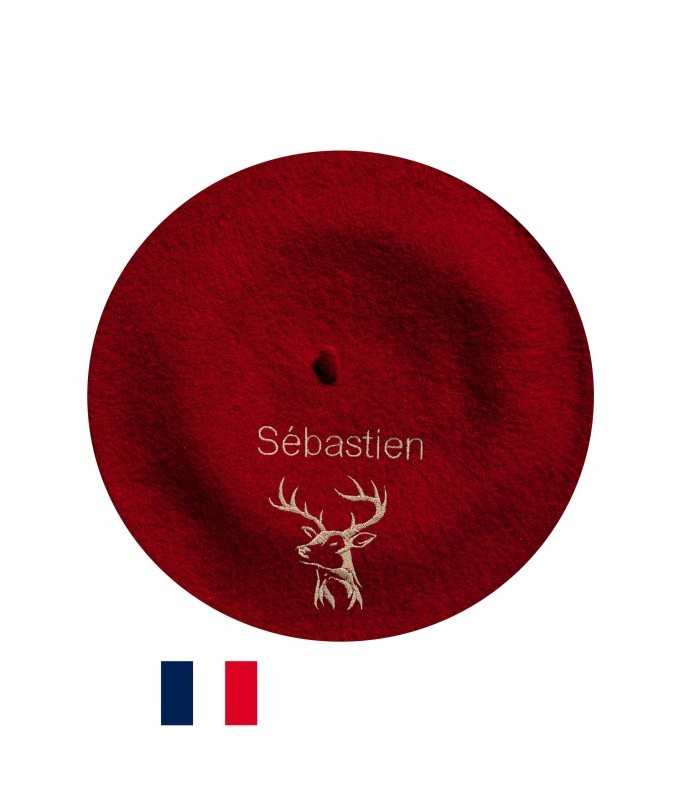 Béret Cerf 2 personnalisé – fabrication à...