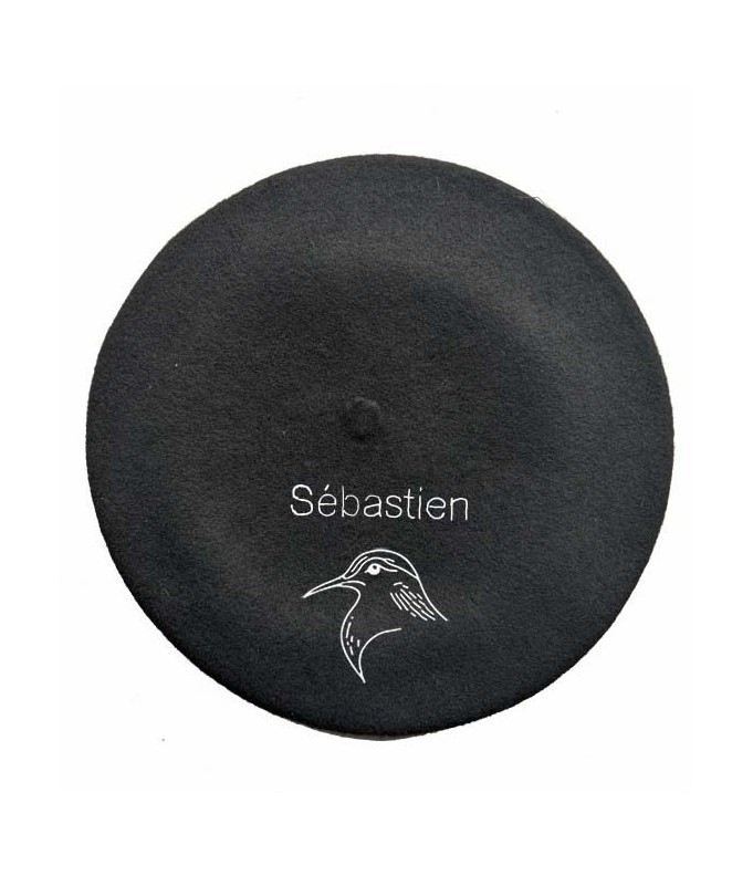 Béret Bécasse 2 personnalisé brodé